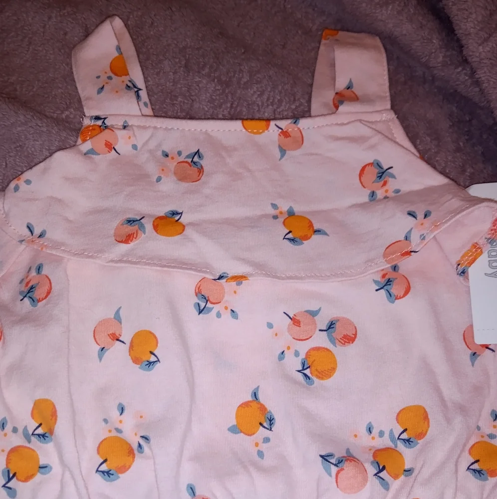 *HP* Carter's NWT Baby Girls Pink Peach Romper 18 m 🍑 - Picture 3 of 6